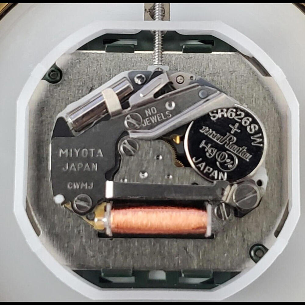 SQ23 Gold Black‎ Dial New Miyota Mvt & Batt Men's 41mm Watch - Picture 12 of 12